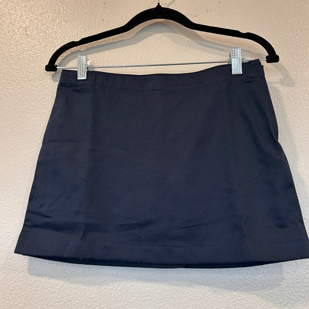Lands End Navy Blue School Uniform Skort Adjustable Waist Girls Size 7+